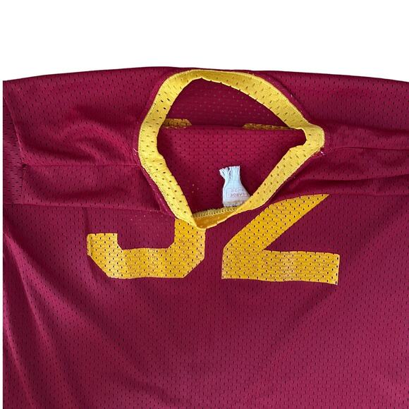 Vintage Youth Norwich Mesh Football Jersey #32 Maroon Gold I XL - Picture 7 of 7